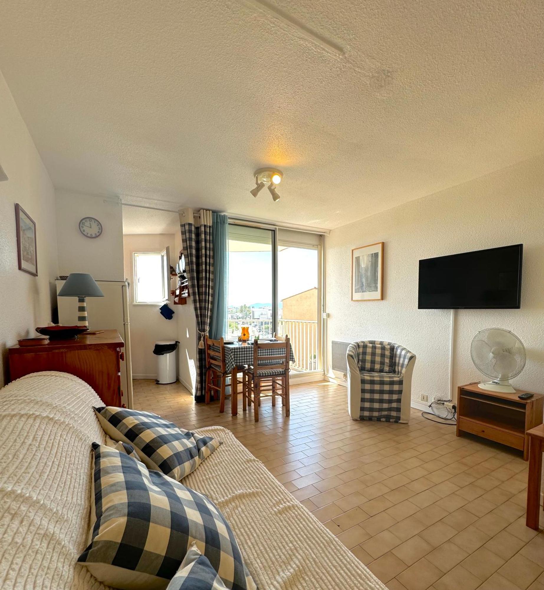 Studio 3 Personnes Acces Direct Plage - Parking Prive - 3Tvp30 Le Barcarès Eksteriør bilde
